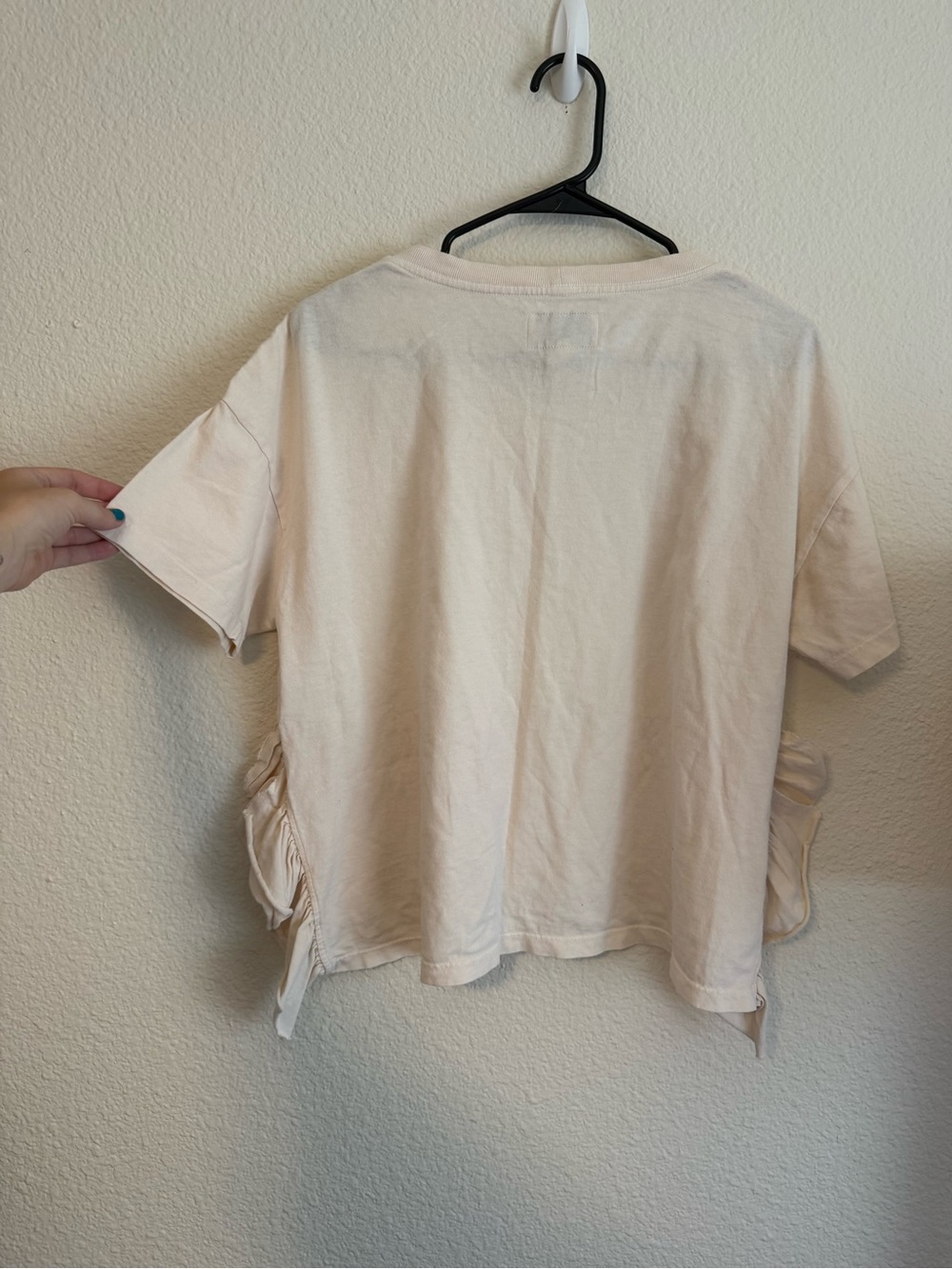 Current/Elliot Side Slit Ruffle Tee - Picture 2 of 7